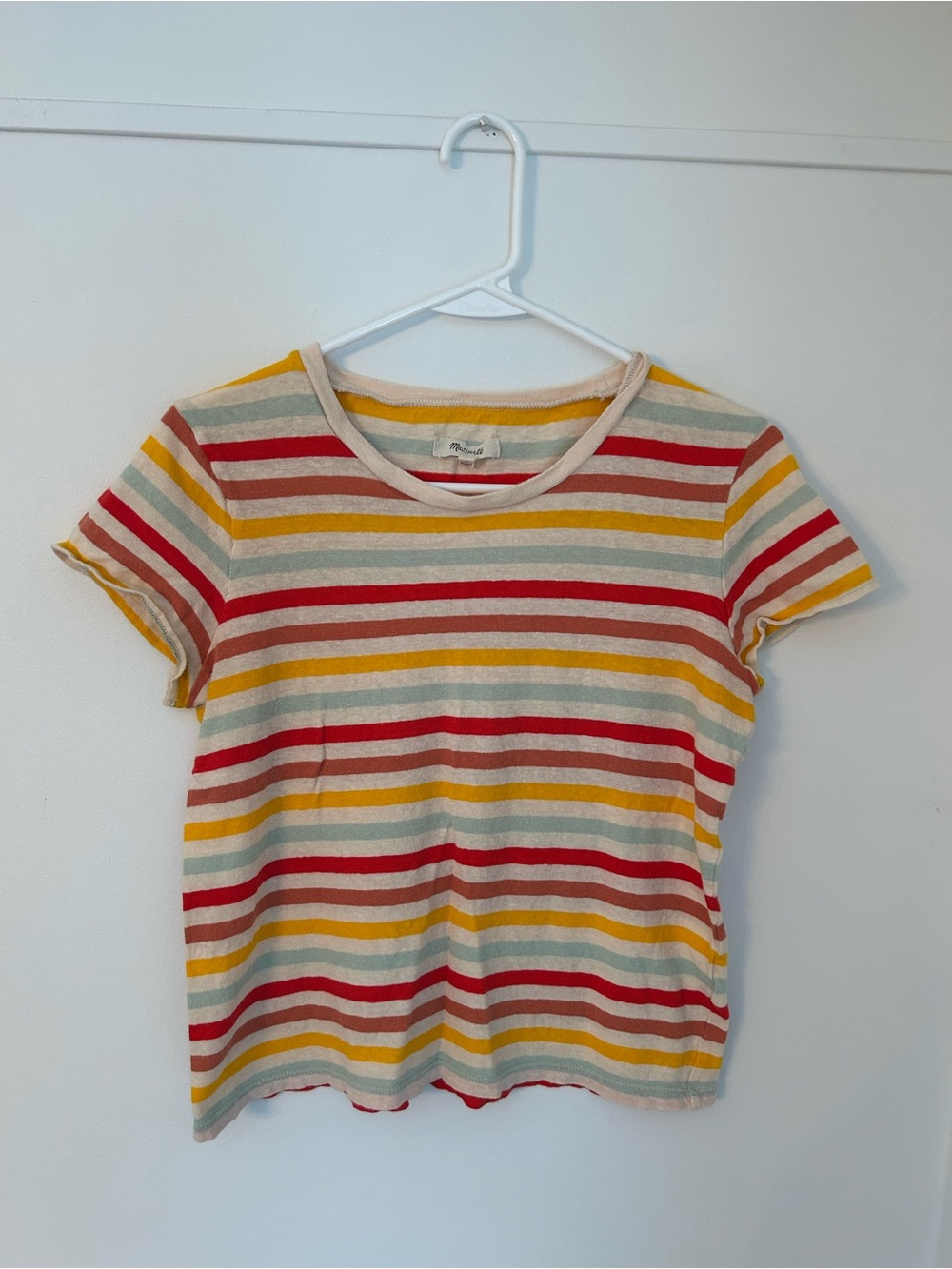 Madewell Multicolor Striped Short Sleeve Tee